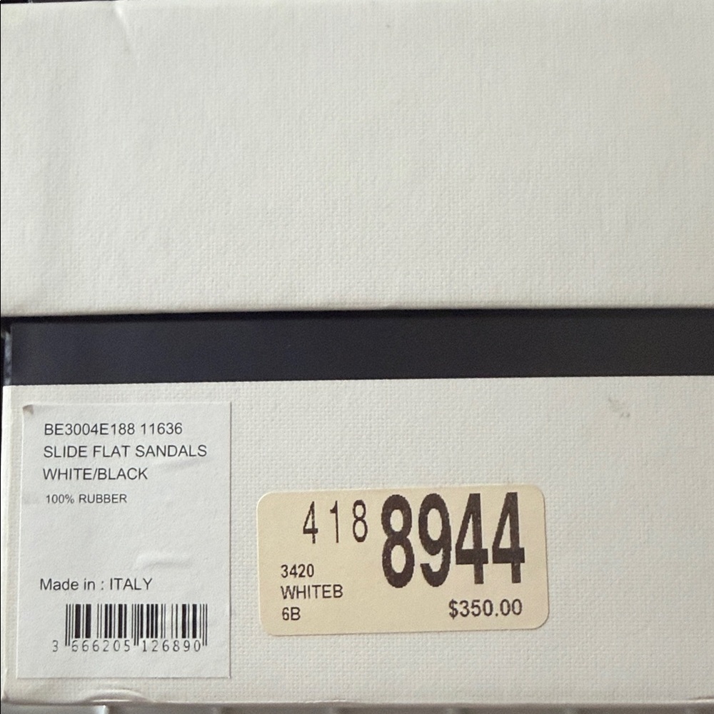 Authentic Givenchy Translucent Black Slide Sandal… - image 3